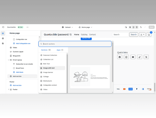 "Quantaslide" Shopify Theme - Screenshot 4